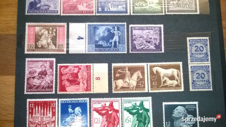 znaczki NIEMCY III RZESZA zestaw 63 czyste Warszawa