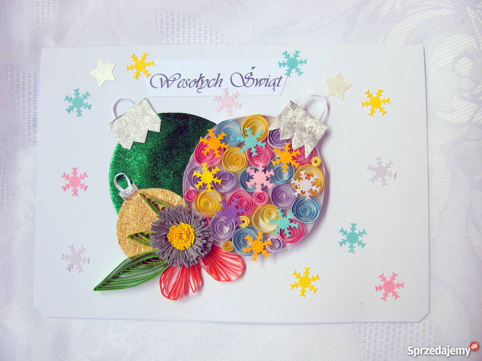 Kartki świąteczne ręcznie robione metodą Pozostałe Kielce
