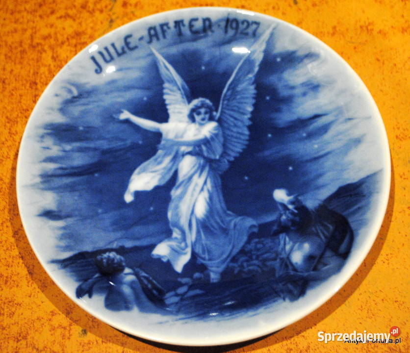 Talerze kobaltowe Sceny biblijne pomorskie Mała Karczma