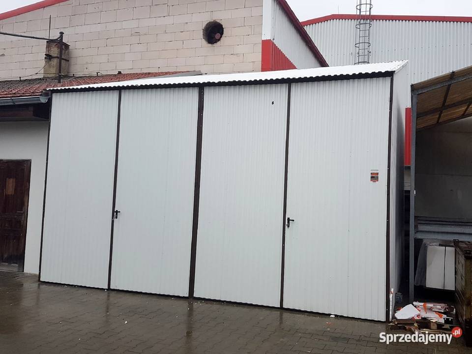 Blaszana montowana hala 55x5m złamana biel