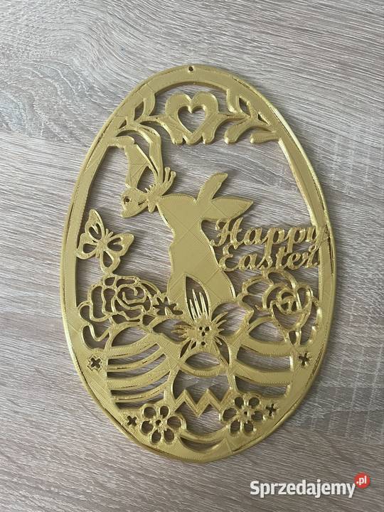 Duży witraż z wielkanocnym obrazkiem wielkopolskie Kłodawa