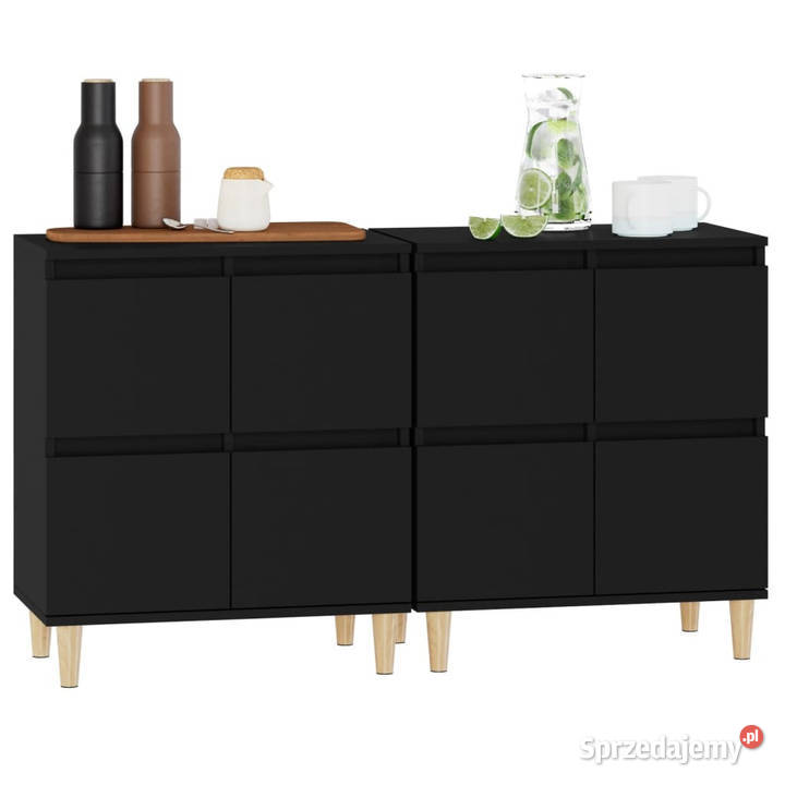 Komody 2 czarne 60x35x70 materiał drewnopochodny Warszawa