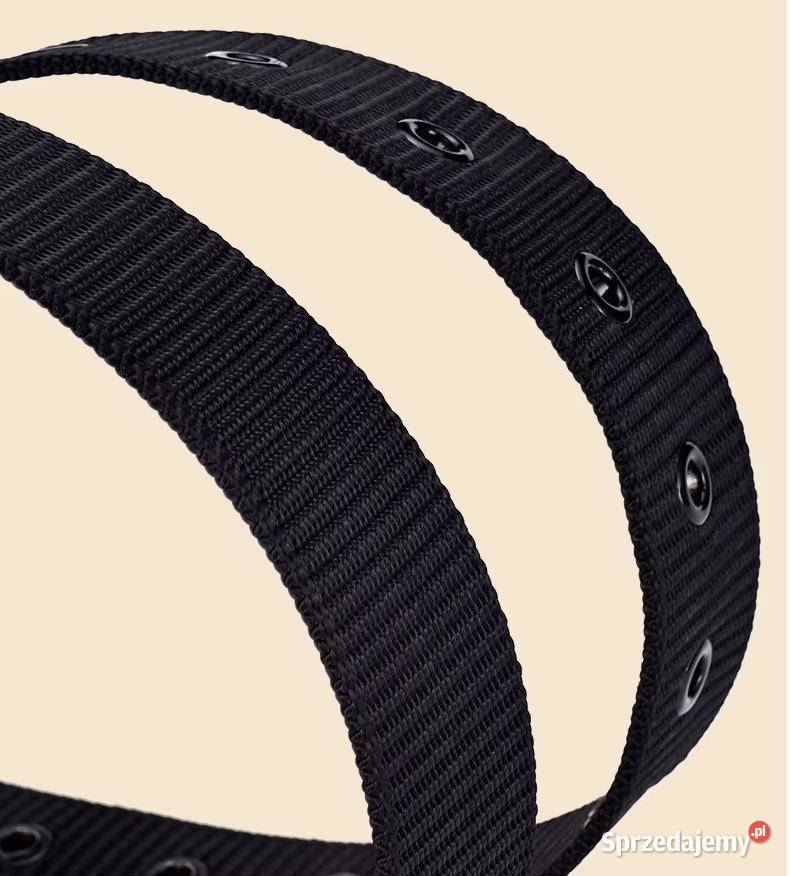 pasek do spodni materiałowy czarny długość 114 Tkanina  Paski Kielce