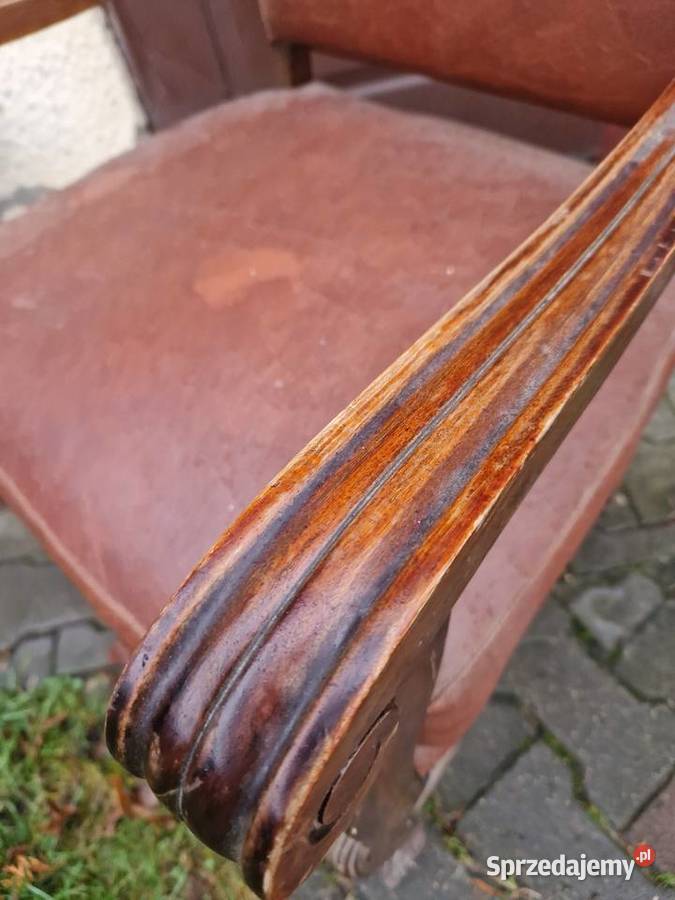 Krzesło fotel z podlokietnikami i pokryciem 61cm kujawsko-pomorskie Ciechocinek