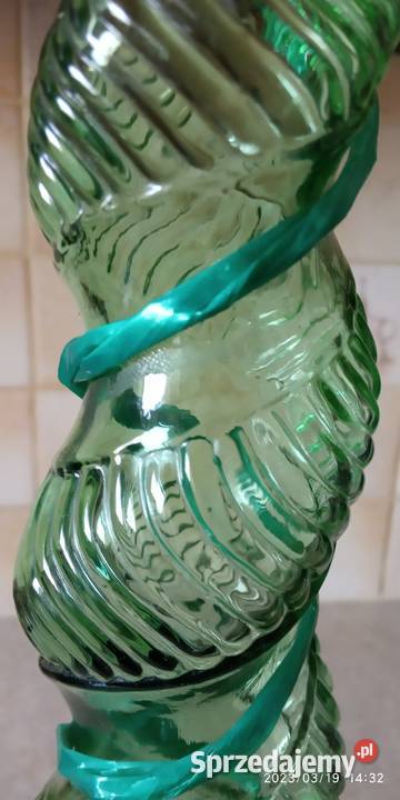 duża zielona butla Empoli Porcelana i szkło Nowy Targ