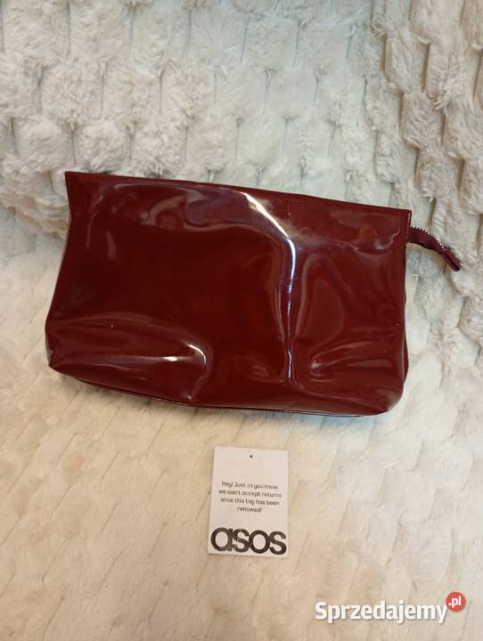 ASOS Design Bordowa torebka do ręki z Londynu Kraków