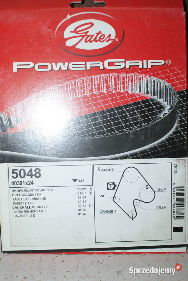 5048 GATES PASEK ROZRZĄDU OPEL 16D 147 MP Pozostałe Białobrzegi