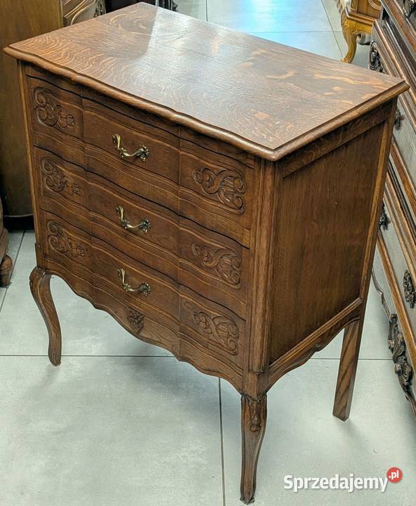 ładna dębowa komoda ludwikowskasklep Dąbrowa