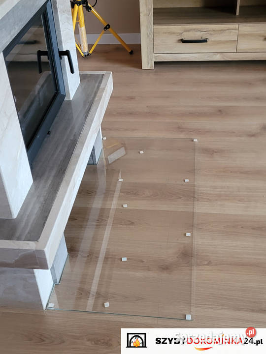 Szyba hartowana na wymiarszkło pod kominek Bydgoszcz