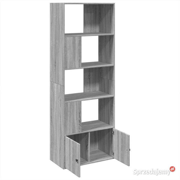 Regał szary dąb sonoma 70x36x189 materiał Warszawa