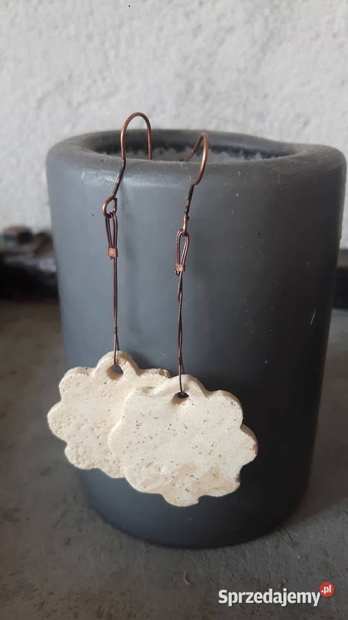 Kolczyki ceramiczne ręcznie wykonane Biżuteria dla Pań Otwock sprzedam
