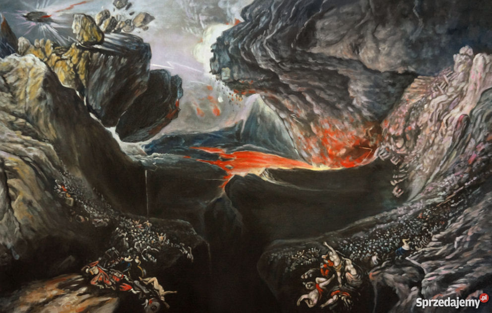 Obraz olejny namalowany Dzień gniewu Pańskiego Warszawa