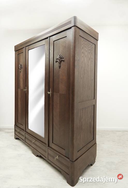 Antyczna secesyjna szafa z pocz XX wieku Jerka