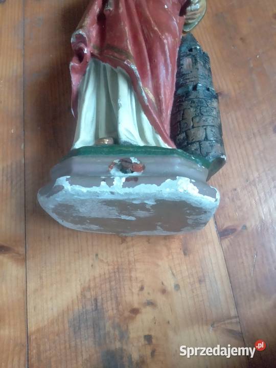 Stara figura Sw Barbara Gdów