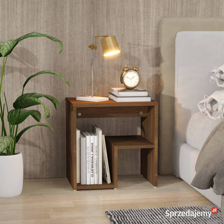 Szafka nocna brązowy dąb 40x30x40 WM815181 mazowieckie Warszawa