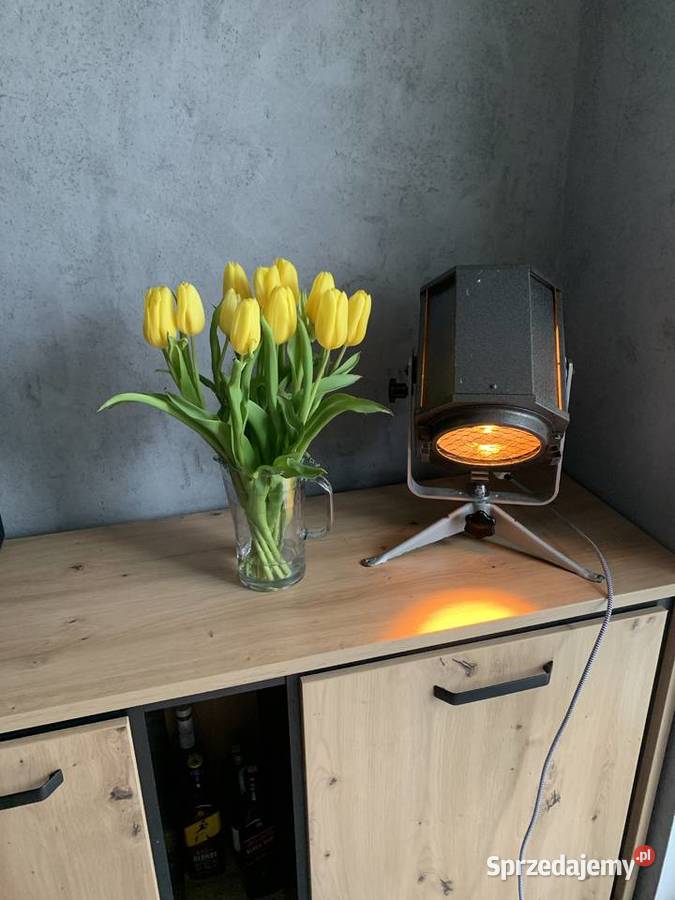 Lampa teatralna stołowa nocna biurkowa Vintage wielkopolskie