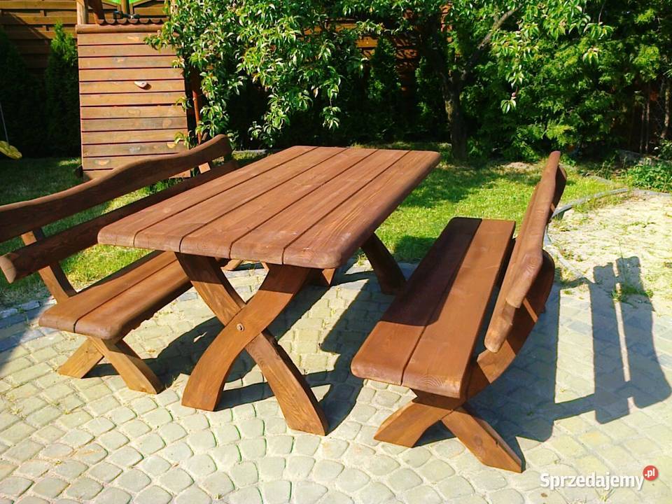 Meble ogrodowe barowe drewniane Transport 150 Chojnice sprzedam