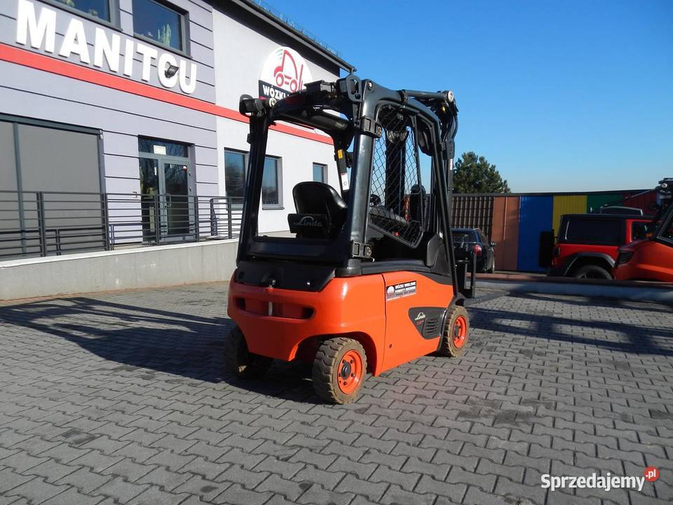 Elektryczny wózek widłowy Linde E16P02 Triplex elektryczny Mogilany