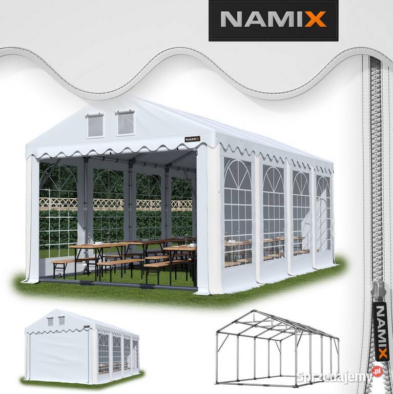 Namiot PRESTIGE 5x83m ogrodowy imprezowy garaż Jabłonna