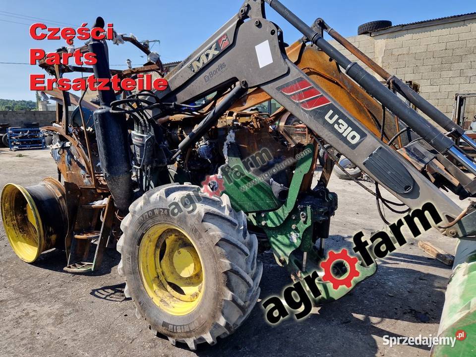 John Deere 6105MC części skrzynia biegów silnik dolnośląskie Byków