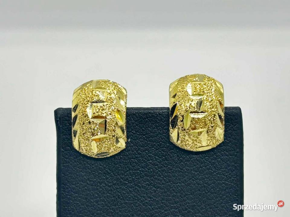 Nowe Złote Kolczyki pr 585 181g Pierścionki Elbląg