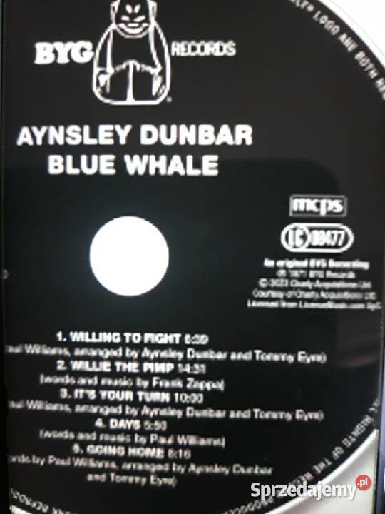 Archiwum prog rocka DUNBAR Aynsley Blue Whale Rzeszów sprzedam