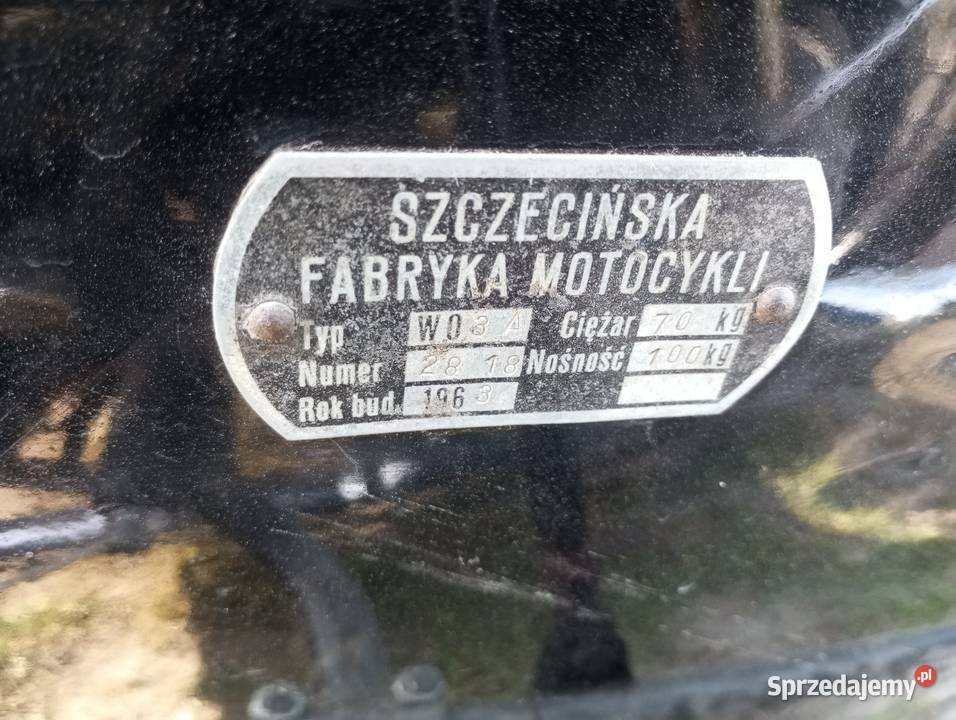 Wózek boczny Junak zamiana