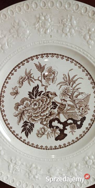 Talerz WESLLEY Made in England Reliefy kolor pomorskie Gdańsk sprzedam