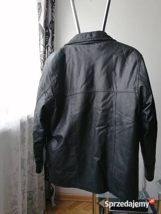 KURTKA SKÓRZANA MĘSKA CZARNA KLASYCZNA MAREL łódzkie Łódź