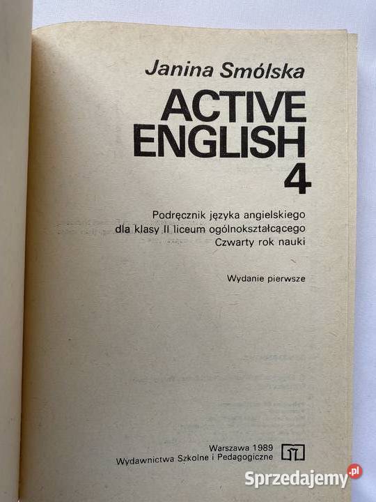 Active English 4JSmolska Lublin sprzedam