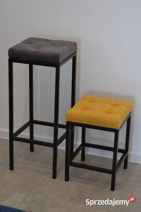 Taboret stołek LOFT tapicerowany industrial T001 Kraków