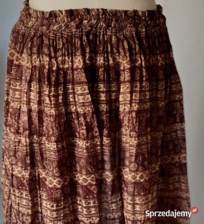 Przewiewna letnia spódnica indyjska marszczona Rozmiar 48 Spódnice i sukienki Lublin
