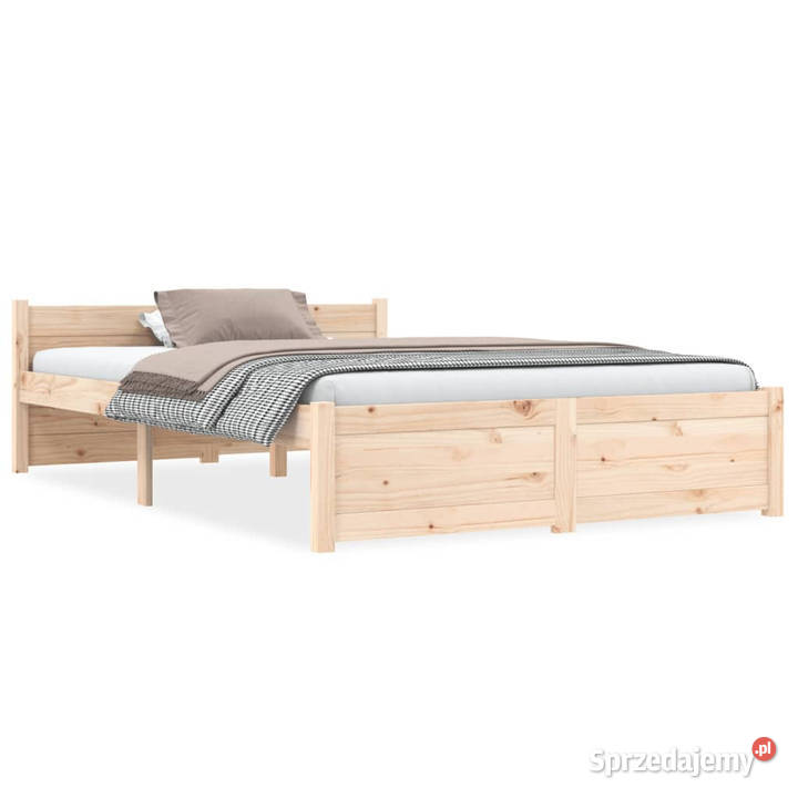 Rama łóżka lite drewno podwójna 135x190 WM815019 mazowieckie