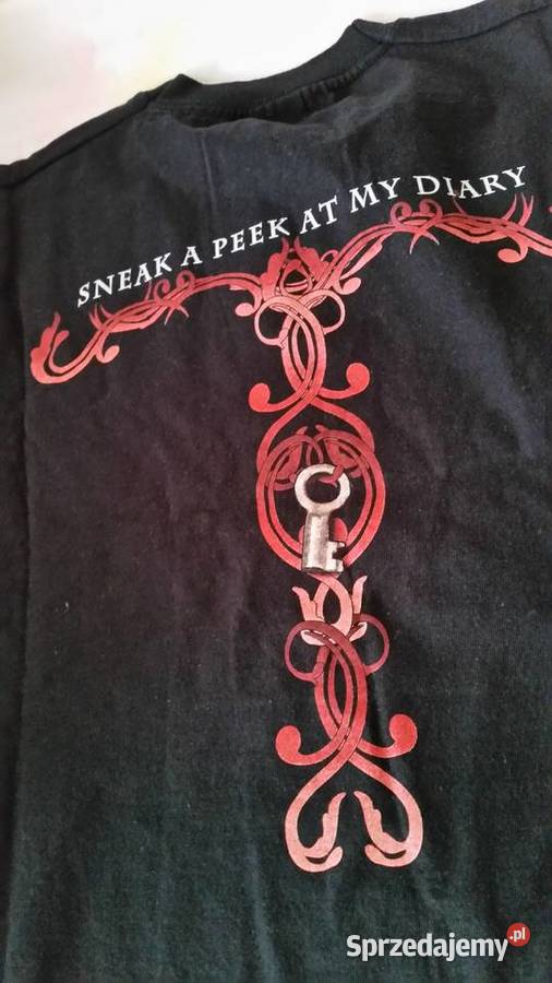 Czarny tshirt INDICA Sneak A Peek At My Diary Puławy