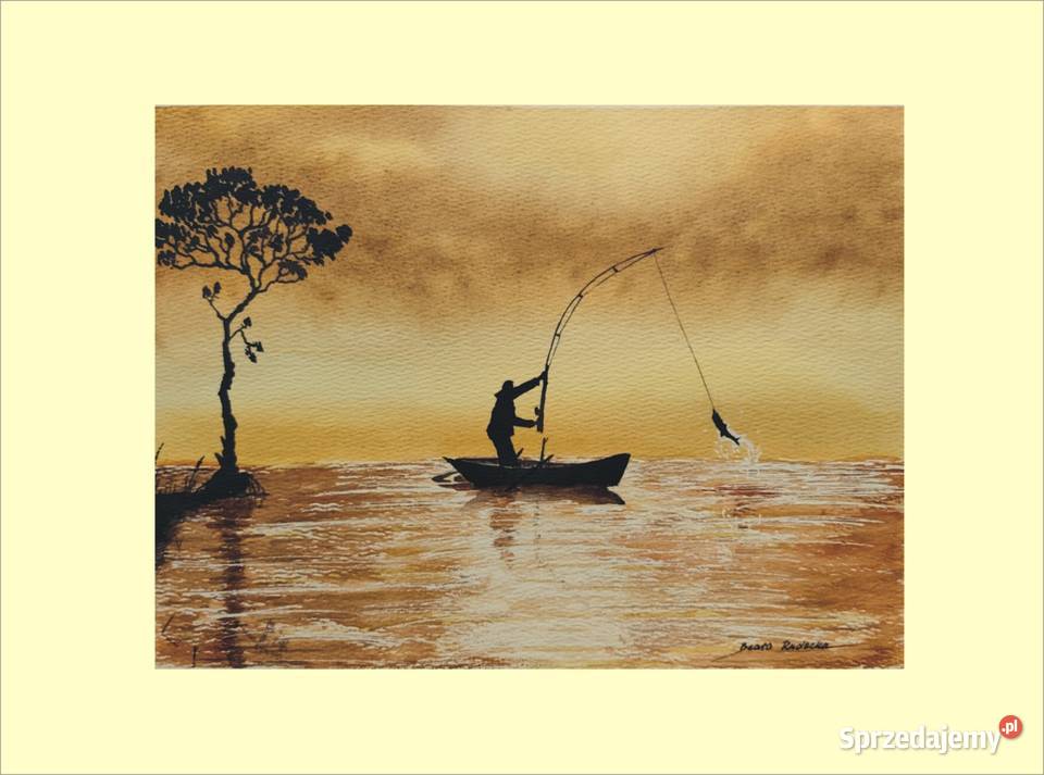 072 Akwarela Akwarelka Obraz pt Hobby Zamczysk