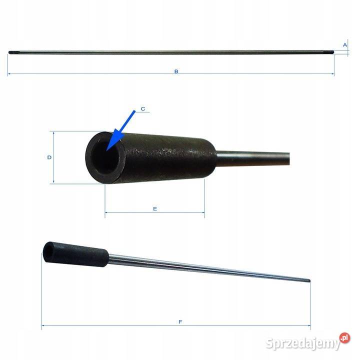 Mocny Wałek Kosy 70 7 Frezów 7mm Gniazdo Bielsko-Biała