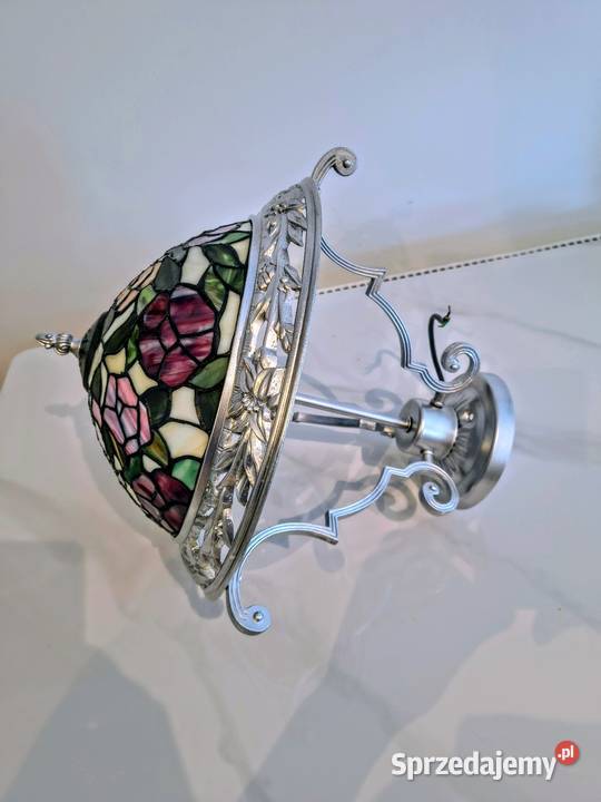 Tiffany lampa wisząca witrażowa plafon kwiaty Oświetlenie Zaręba