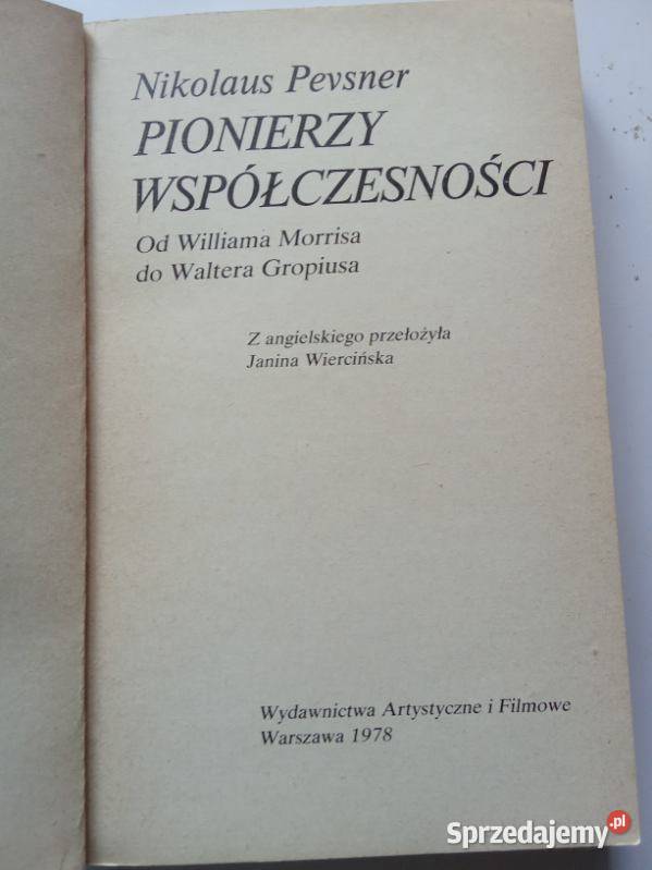 Pionierzy Współczesności Pevsner architekci architektura, budownictwo Łódź