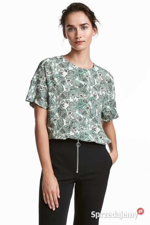Bluzka HM 44 2XL XXL top koszulka lekka wiskoza krótki zachodniopomorskie sprzedam