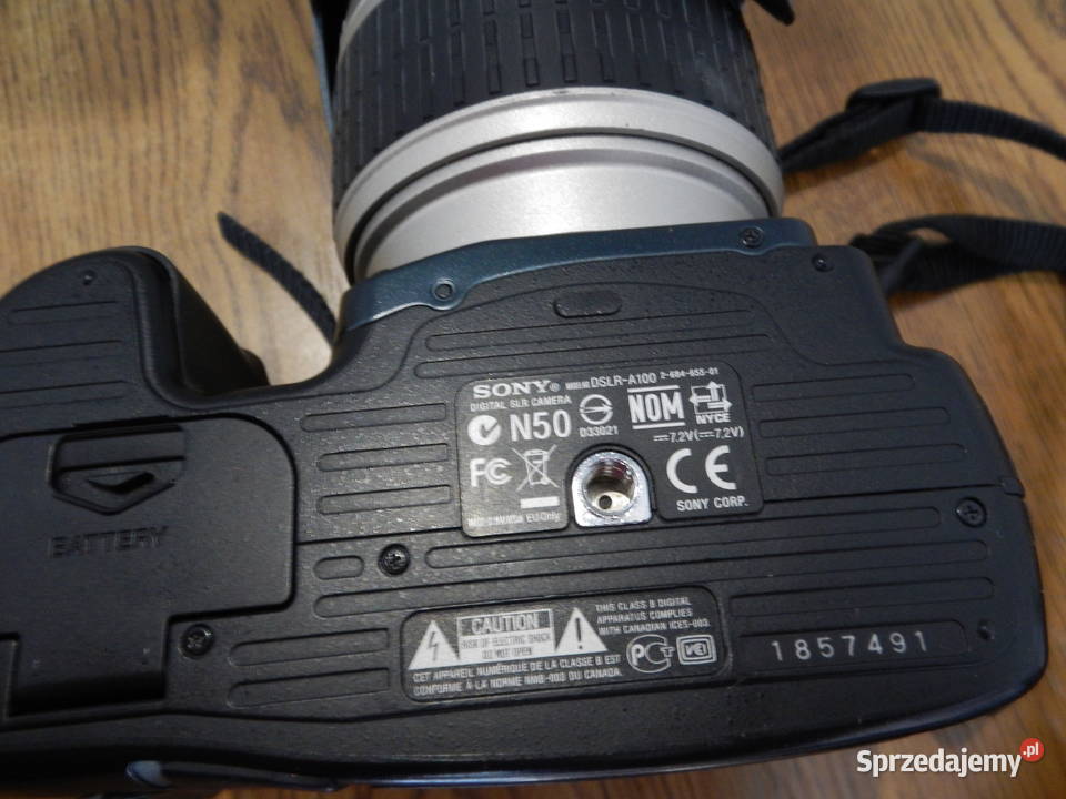 Aparat Sony DSLRA100 torba 2 x bateria obiektyw sprzedam