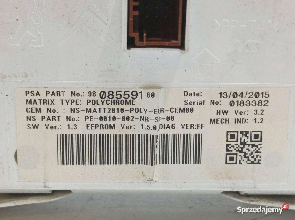 LICZNIK 9810077880 16 D Peugeot 508 I 2010 osobowe