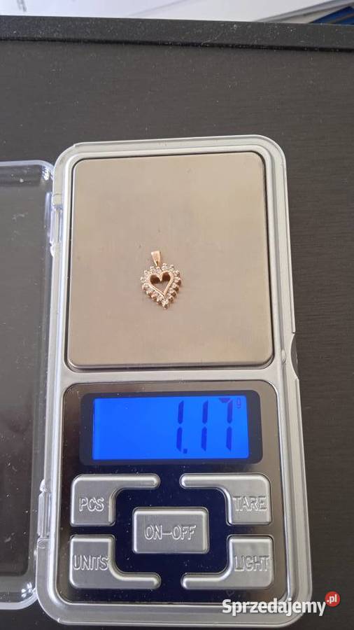 Złota zawieszka serce próba 583 Warszawa
