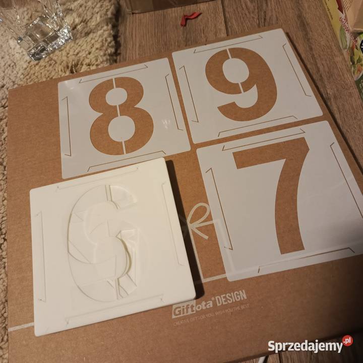 Szablony do sprayu cyfry i pełny alfabet Kraków sprzedam