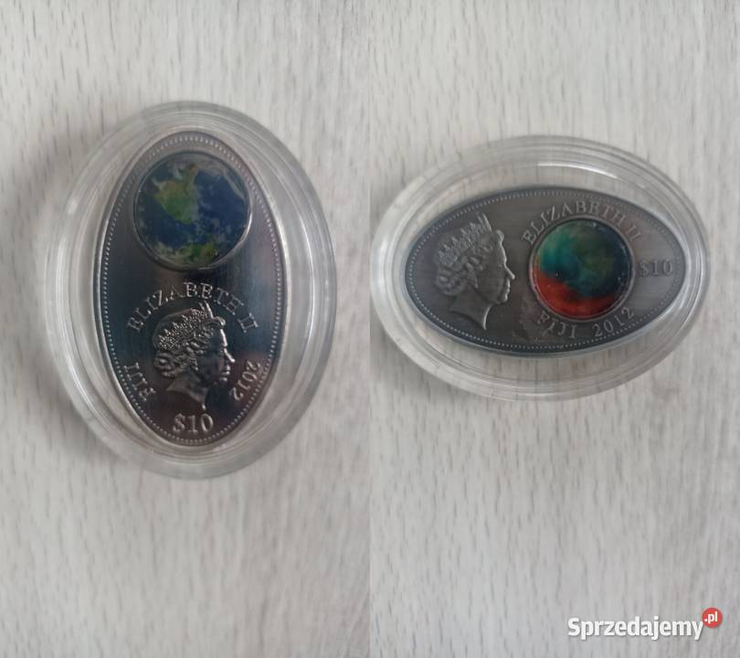 2 x Moneta Numizmat Elizxabeth II Fiji 10 Katowice