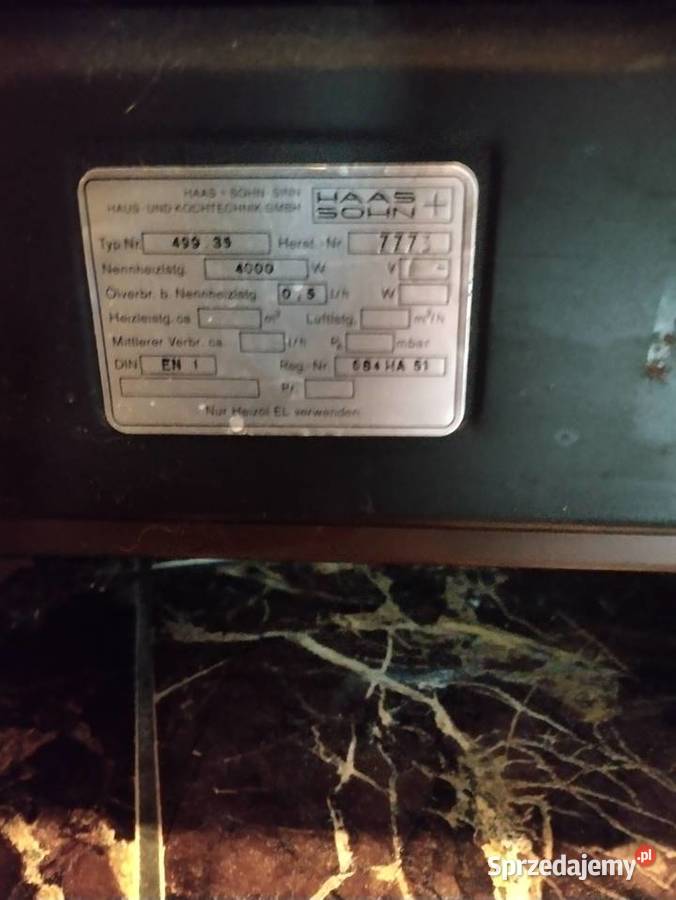 Piecyk na olej opałowy Piece wolnostojące Sosnowiec