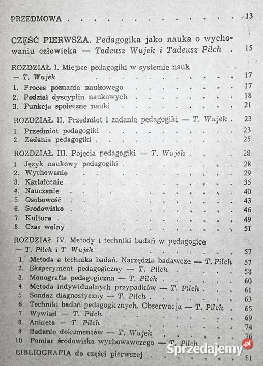 Pedagogika M Godlewski S Krawcewicz T Wujek lubelskie sprzedam