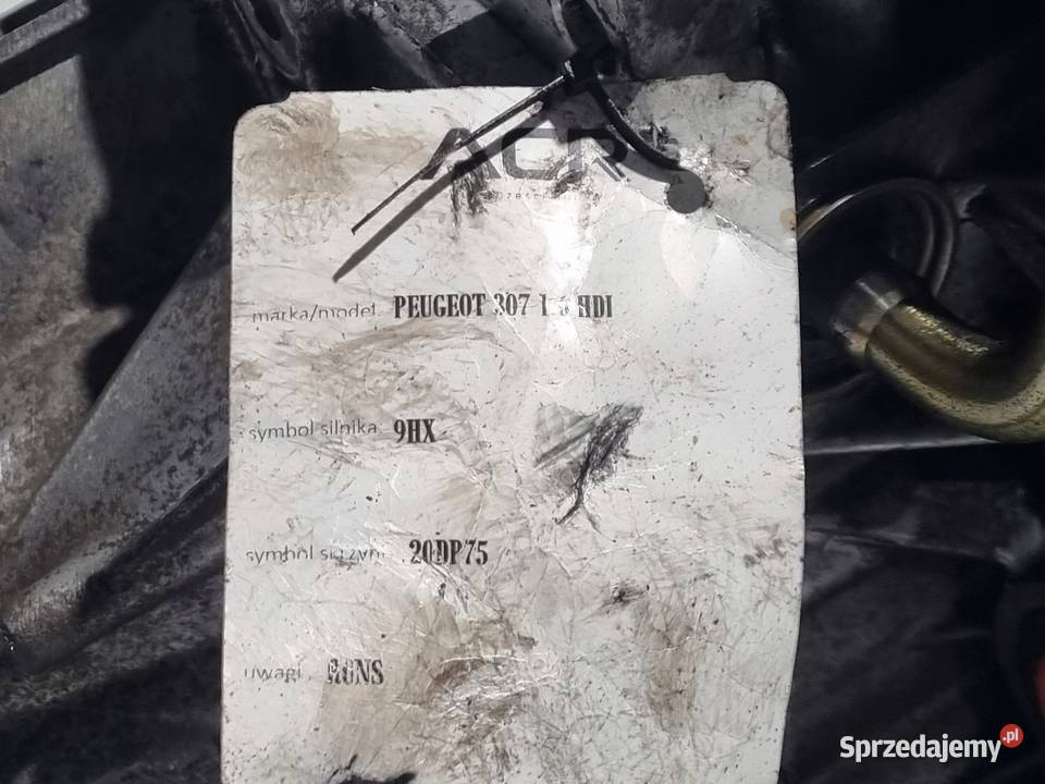 SKRZYNIA BIEGÓW Citroen C4 Peugeot 307 16 HDI osobowe Chełm