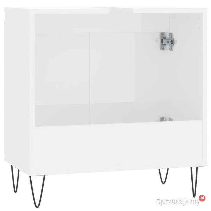 Szafka łazienkowa biała wysoki połysk 58x33x60 Warszawa