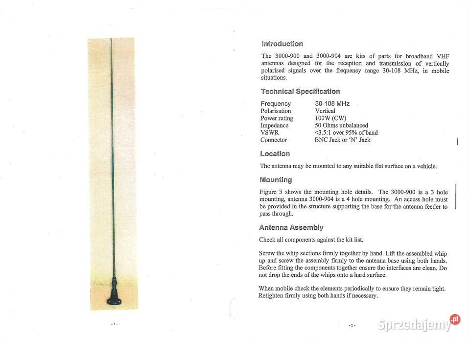 Antena Racal Cieszyn sprzedam