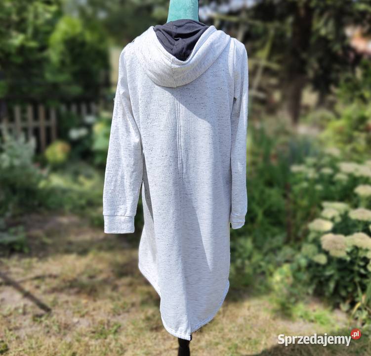 Długa bluza Reserved L 40 szara melanż kaptur Rozmiar 40(L) Szczecin sprzedam
